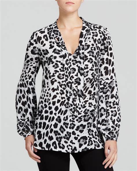 black and white blouse by michael kors|Michael Kors summer tops.